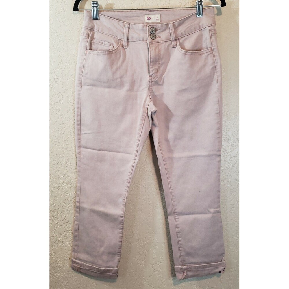 SO Juniors Stretch Jegging Lot Of 2 Pair Sz 9, Sage Green & Mauve Pants